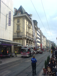 Feu rue du marche