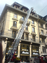 Feu rue du marche